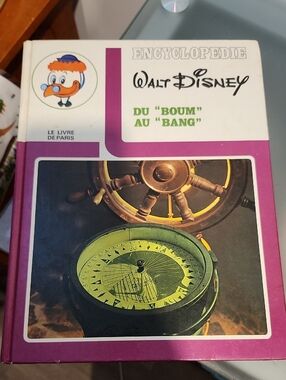 📚 4/$20 📚 Vintage Walt Disney Encyclopedie "Du 'Boum' au 'Bang'" - Hardcover